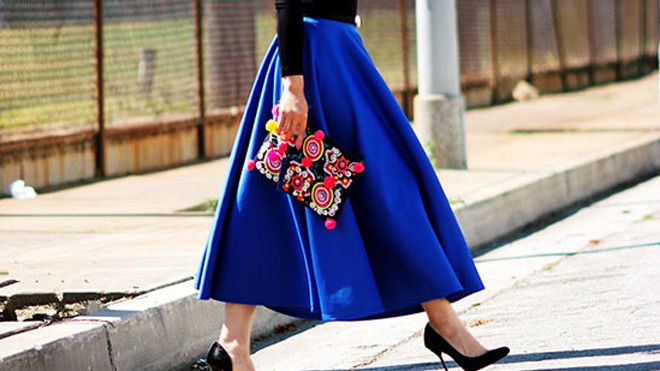 Chân váy xòe điệu đà cho bạn gái