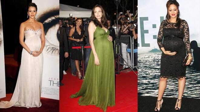 Khi sao Hollywood mang bầu