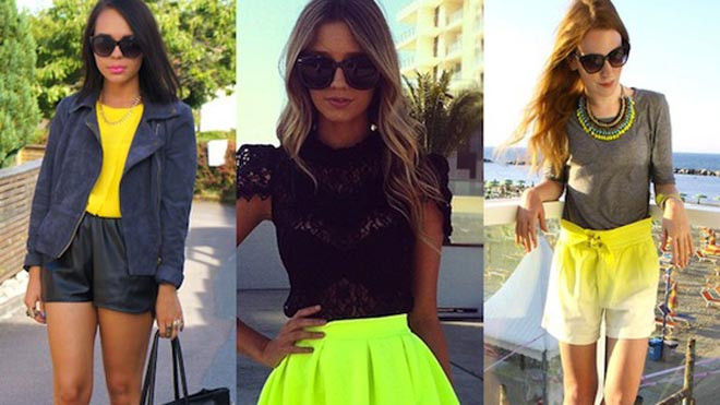 Mùa hè rực rỡ với gam màu neon