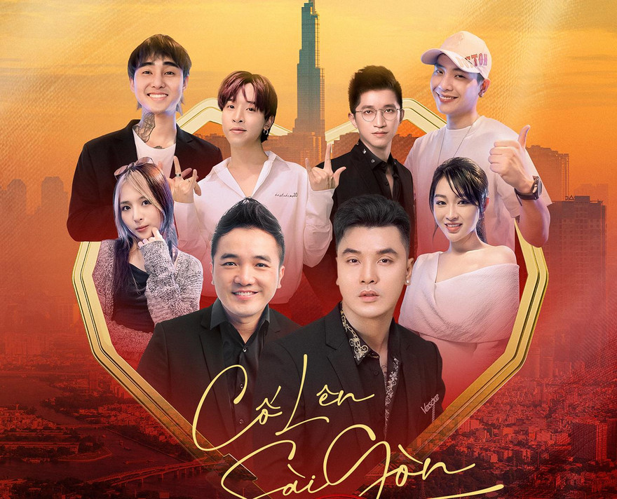 Ưng Hoàng Phúc, Dương Ngọc Thái, Quân A.P, Đạt G, Lena cùng hát “Cố lên Sài Gòn”