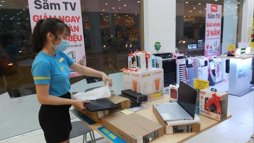 Các siêu thị điện máy thời gian qua có doanh thu tăng mạnh.