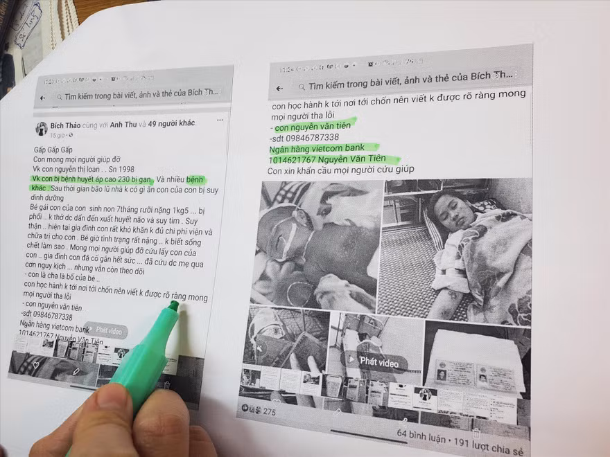 Tài khoản Facebook mạo danh nhân viên báo Tiền Phong với nhiều nội dung không đúng sự thật, có dấu hiệu lừa đảo