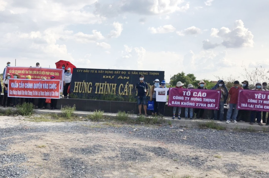 Công an tỉnh Long An phát thông báo truy tìm 4 đối tượng liên quan đến hành vi lừa đảo chiếm đoạt tài sản xảy ra tại dự án khu dân cư Hưng Thịnh Cát Tường.