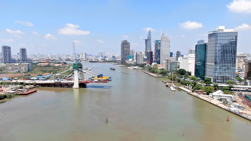 Cầu Thủ Thiêm 2 đang thi công tới đâu?