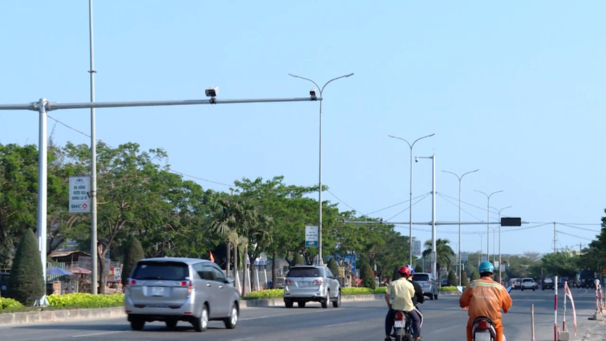 Hệ thống camera giám sát trật tự an toàn giao thông trên quốc lộ 51, tỉnh Bà Rịa-Vũng Tàu.