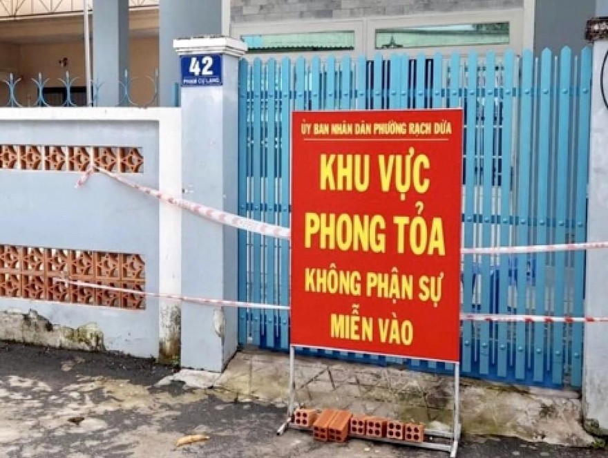 Vũng Tàu phong tỏa căn nhà nơi ông K. về thăm người thân, làm lây lây lan dịch.