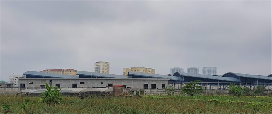 Diện tích đất của người dân bị thu hồi đang thực hiện Dự án thành phần Hạ tầng kỹ thuật khu Đề pô (Bắc Từ Liêm, Hà Nội)