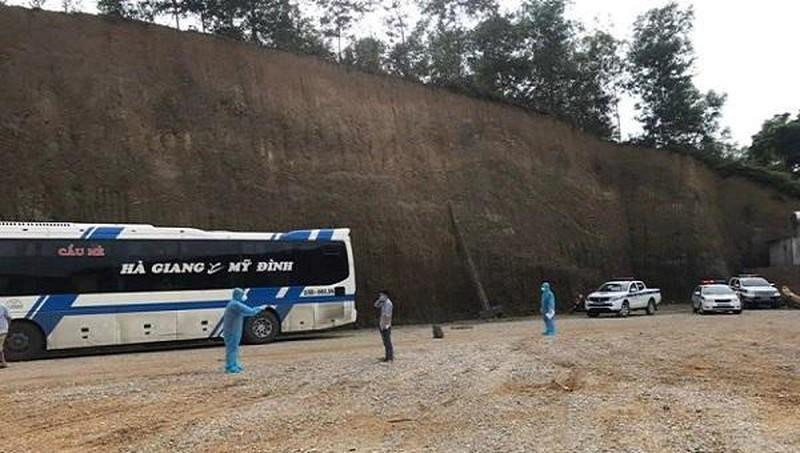 F0 trốn viện tại Bắc Giang, đi xe khách bị bắt Hà Giang bị bắt giữ tại Tuyên Quang. Ảnh: Công an Hà Giang