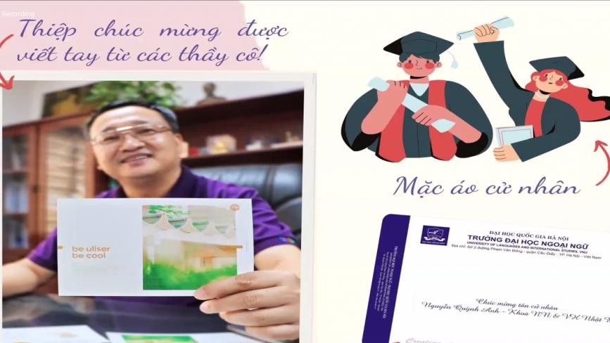 Thầy Đỗ Tuấn Minh, Hiệu trưởng trường ĐH Ngoại ngữ - ĐHQG Hà Nội dành tặng những lời chúc tốt đẹp nhất đến những tân cử nhân.