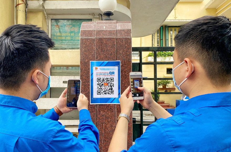Mã QR tuyên truyền “Bầu cử trách nhiệm - Chống dịch toàn diện” của tuổi trẻ Thủ đô