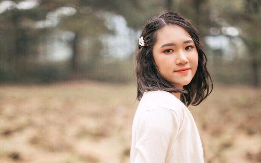 Đoàn Thị Phương Linh, học sinh lớp 12 Pháp trường THPT chuyên Nguyễn Trãi (Hải Dương).