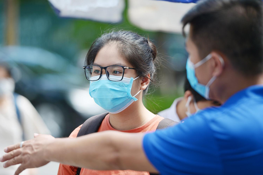 Thí sinh tham dự kỳ thi tốt nghiệp THPT 2021 đợt 1. Ảnh: DƯƠNG TRIỀU.