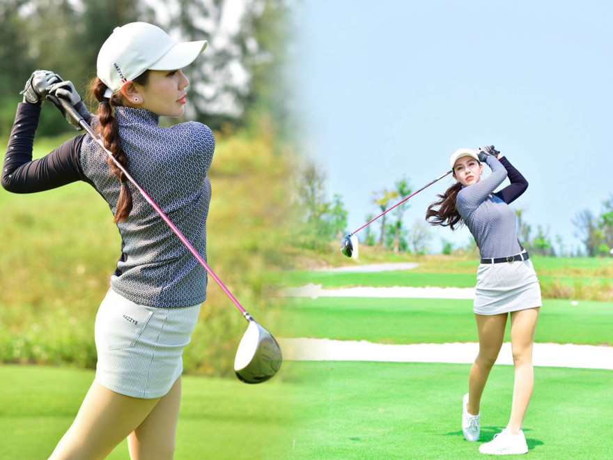 Hải Anh - "nàng thơ" của các trận golf