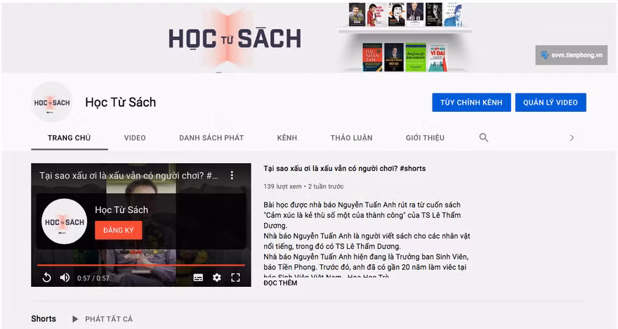 Kênh youtube các bạn học sinh, sinh viên nên theo dõi