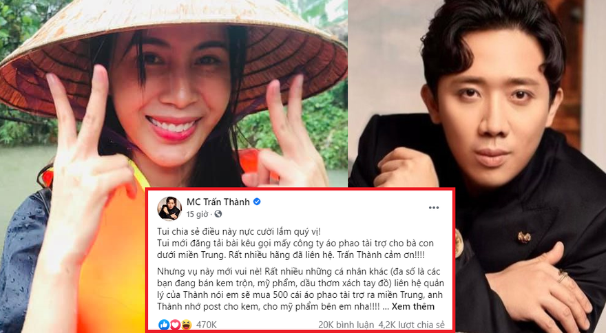 Sau Thủy Tiên, Trấn Thành bức xúc kẻ muốn trục lợi khi anh kêu gọi hỗ trợ miền Trung