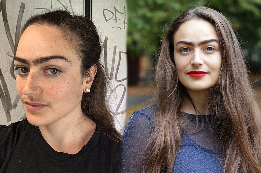 Cô gái người Đan Mạch để râu, không cạo lông mày vì lý do gây bất ngờ 