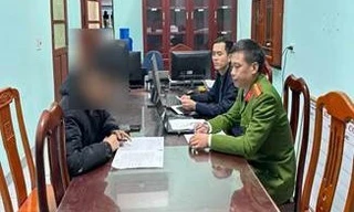 Cơ quan Công an làm việc với N.Đ.P.