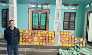 Công an Bắc Ninh thu giữ khối lượng lớn pháo nổ.