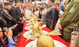 Tục lệ xôi, gà độc lạ ở Bắc Ninh