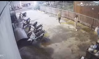 Hiện trường vụ án. Ảnh cắt từ clip.