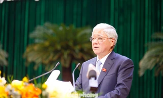 Ủy viên Bộ Chính trị, Phó Chủ tịch Thường trực Quốc hội Đỗ Văn Chiến phát biểu chỉ đạo tại kỳ họp. Ảnh: Nguyễn Thắng