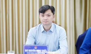 Anh Nguyễn Minh Triết - Bí thư Thường trực T.Ư Đoàn, Chủ tịch T.Ư Hội Sinh viên Việt Nam dự hội nghị.