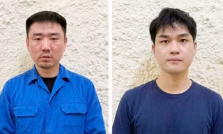 Đối tượng Zhang Chengrong và Nie Changao (từ trái qua phải).