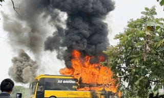 Hiện trường vụ cháy.