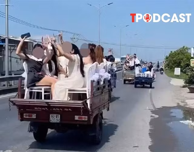 NÓNG 29/6: Vụ đoàn đưa dâu bằng xe ba bánh: 4 tài xế bị phạt, tịch thu 3 phương tiện