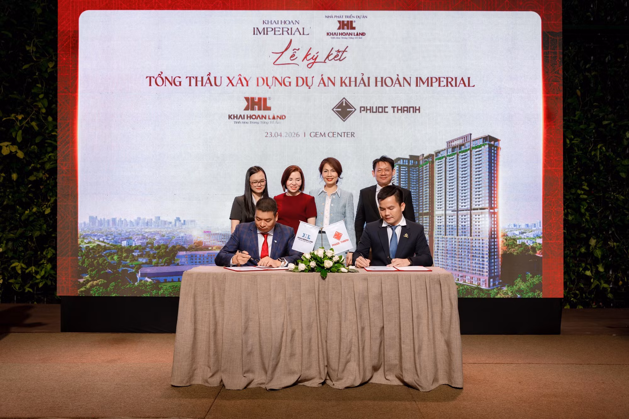 Khải Hoàn Land ký kết tổng thầu Phước Thành, bảo chứng chất lượng cho Khải Hoàn Imperial