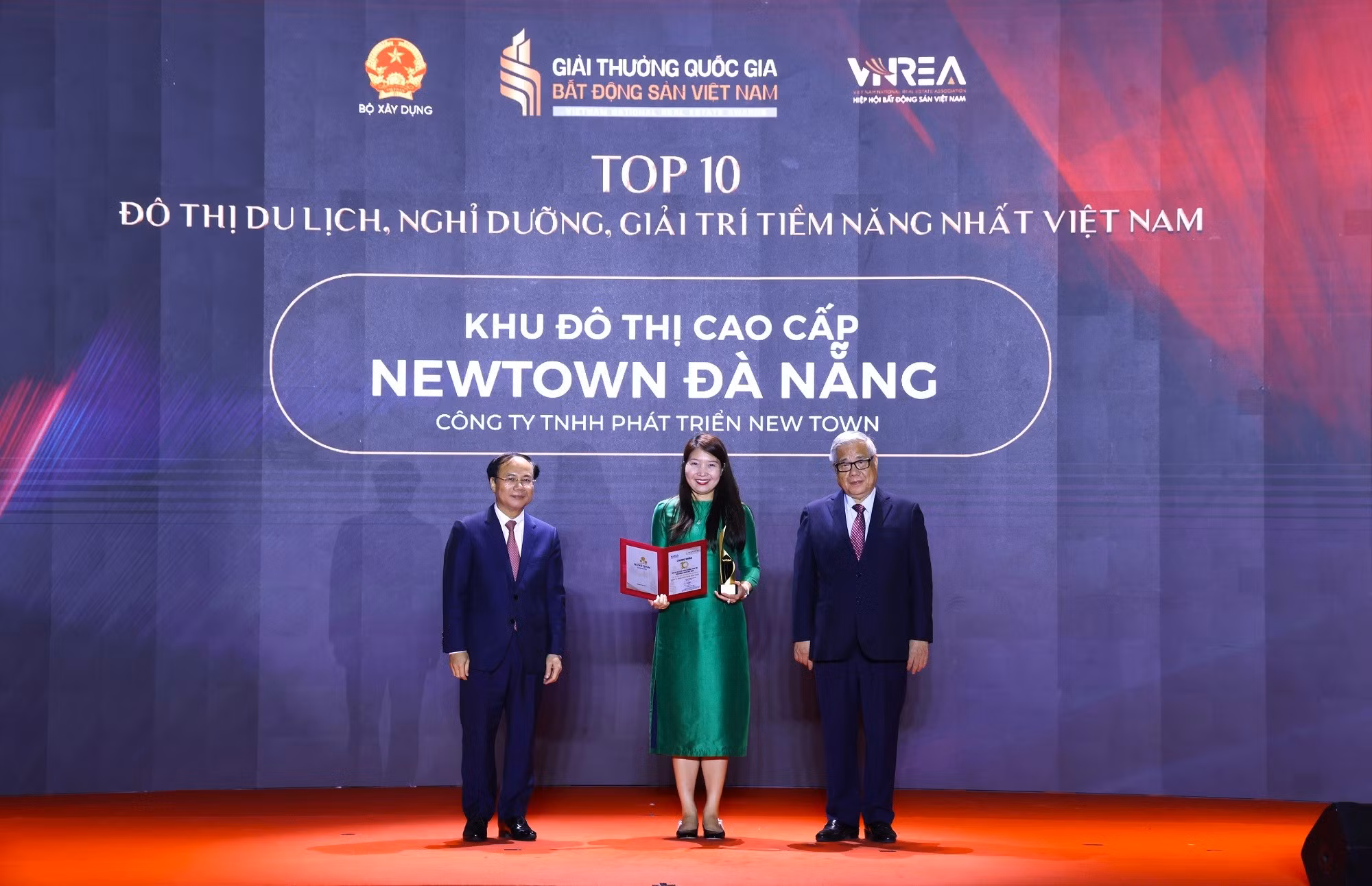 Khu đô thị cao cấp Newtown được vinh danh Top 10 đô thị du lịch, nghỉ dưỡng, giải trí tiềm năng nhất Việt Nam