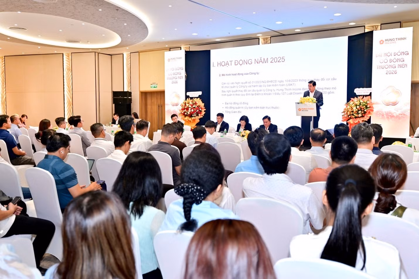 ĐHĐCĐ thường niên Hưng Thịnh Incons 2026: Thông qua kế hoạch tăng vốn, mở rộng định hướng phát triển