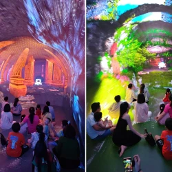 Vi vu Tết tại TP.HCM: Trải nghiệm "rạp phim bay", lạc vào "thế giới vô cực" 12D+