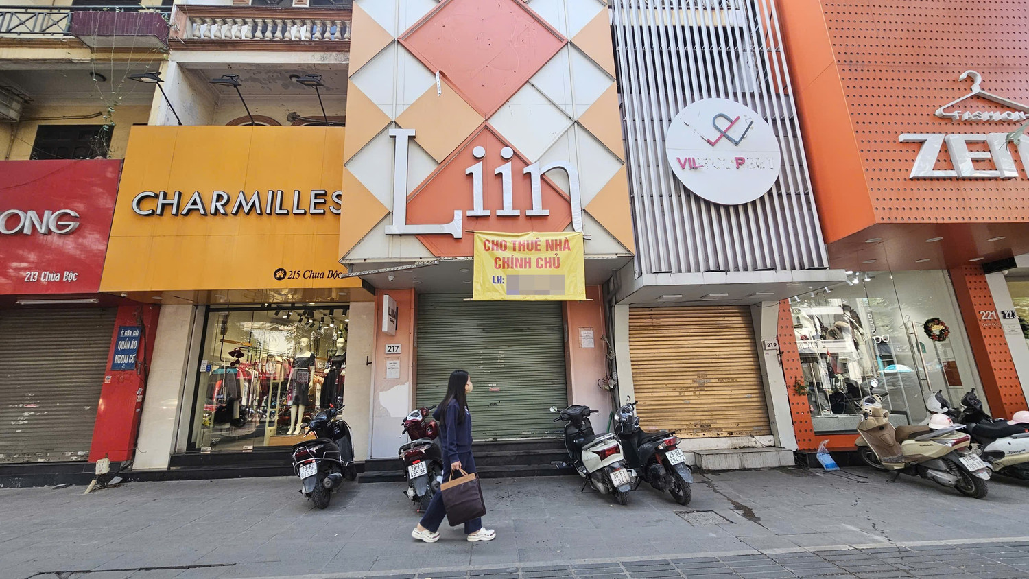 Cảnh nhà mặt phố cho thuê tại 'đất vàng' Hà Nội ế khách dịp cuối năm