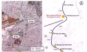 Tuyến metro xuyên tâm TPHCM kết nối sân bay Tân Sơn Nhất có quy mô ra sao?