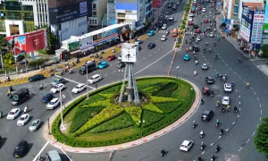 Diễn biến giao thông trong ngày đầu phân luồng vòng xoay Điện Biên Phủ