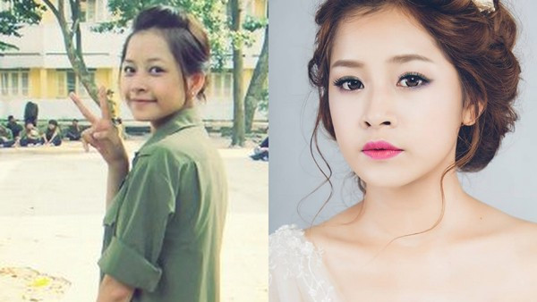 Hot girl Hà Mốc vốn được mệnh danh xinh như búp bê cũng từng khiến nhiều người bất ngờ khi lộ nhan sắc bình thường trước khi make up