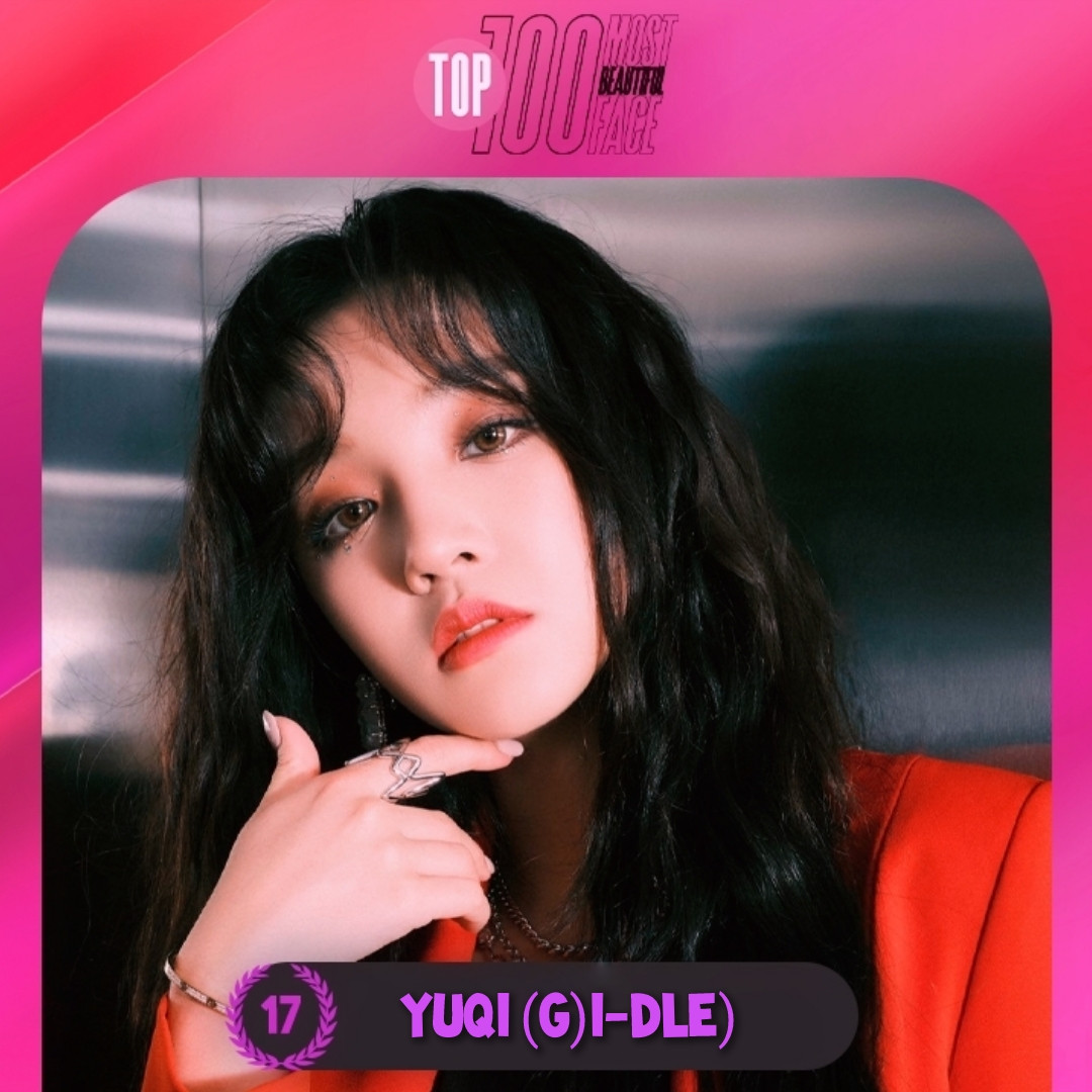 Dahyun xếp hạng 14, với 101.404 phiếu bầu. Cô sinh năm 1998, là thành viên của Twice.