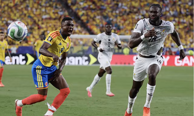 Trực tiếp Colombia vs Ghana 1-0 (H1): Vào!!! Arias ghi bàn 