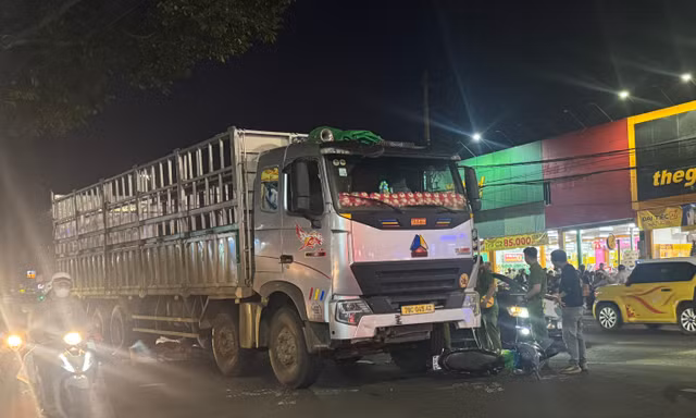 Hiện trường vụ tai nạn.