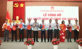 Khánh Hòa bổ nhiệm, điều động nhiều lãnh đạo sở ngành