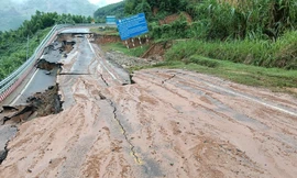 Xuất hiện điểm đứt gãy trên đèo Khánh Lê
