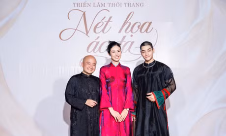 NTK Cao Minh Tiến cùng Hoa hậu Ngọc Hân 'vẽ' áo dài Việt trong không gian đặc biệt