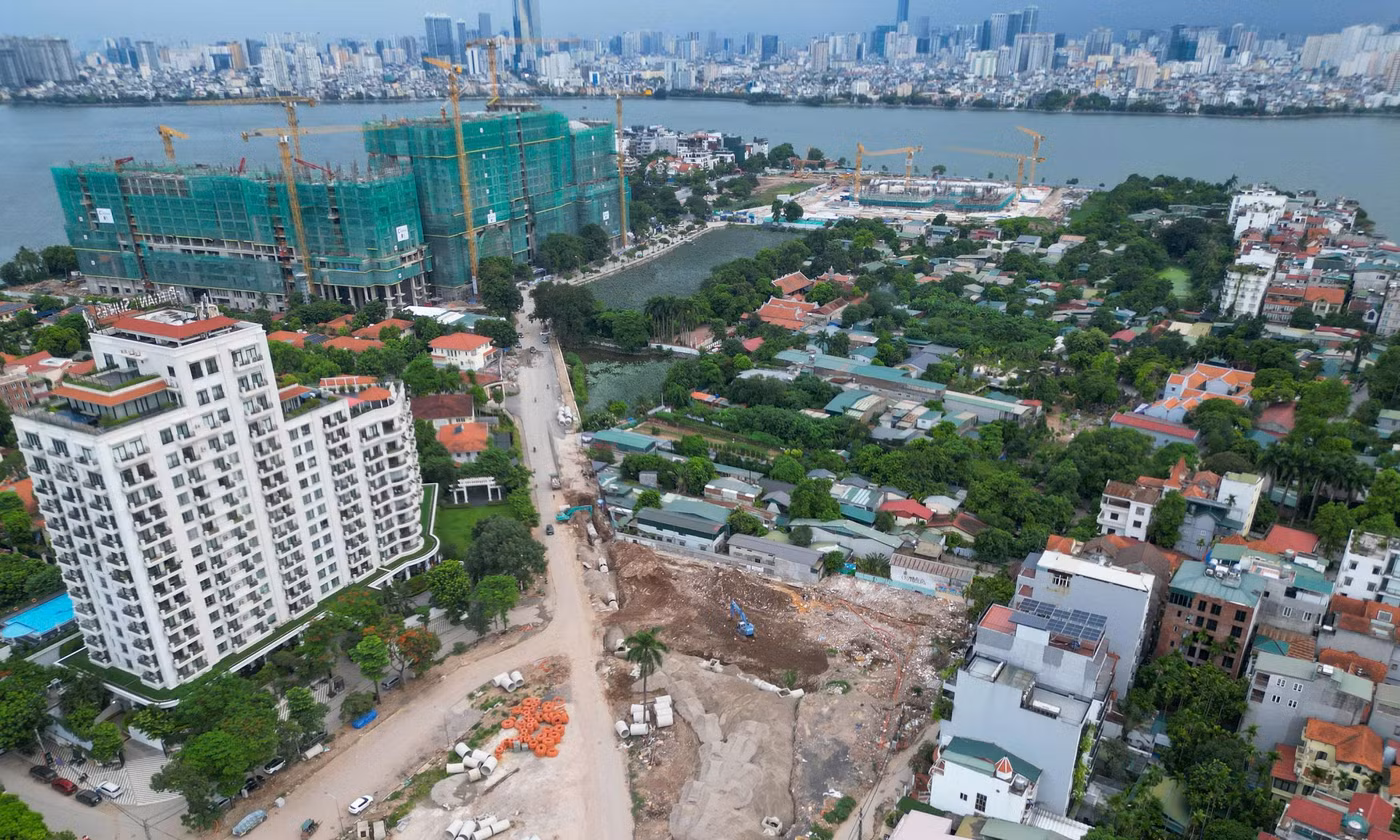 Lộ diện mạo tuyến đường 90m ven Hồ Tây