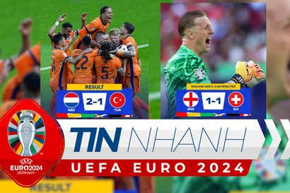 TIN NHANH EURO 2024: Đêm của những chiến thắng 'ngược dòng': Xác định 2 cặp đấu bán kết