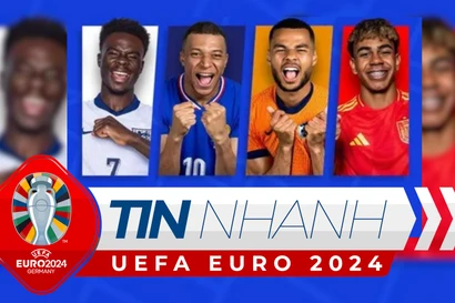 TIN NHANH EURO 2024: Lịch sử đối đầu của 4 đội cuối cùng