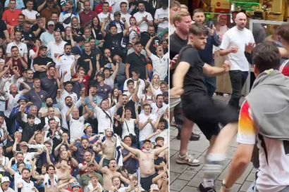 CĐV Đức bị chọc tức, đánh nhau ngay trên đường phố sau trận thua Tây Ban Nha