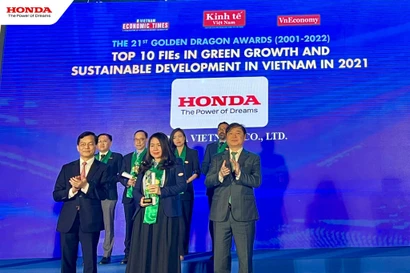 Honda Việt Nam vinh dự nhận giải thưởng Rồng Vàng lần thứ 17