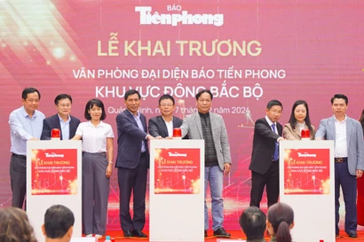 Báo Tiền Phong khai trương Văn phòng đại diện khu vực Đông Bắc Bộ 