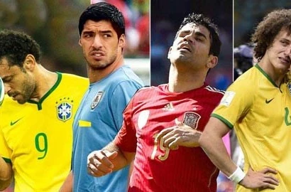 Fred, Suarez, Costa và Luiz, những ngôi sao xịt của World Cup